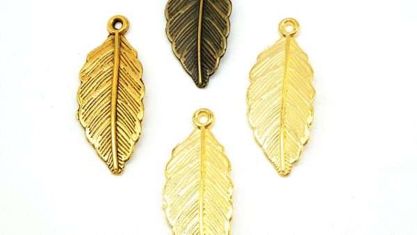 Vintage 32 pcs Leaves Charms Antique Jewelry Making DIY Handmade Craft Accessories Pendants Necklace