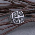 Vintage Viking Compass Ring Men s L Stainless