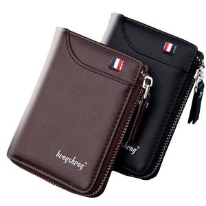 Wallet for Men Short Casual Carteras Business Foldable Wallets PU Leather Male Billetera Hombre Luxury Small