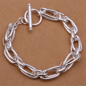 Wholesale for men women chain 925 Sterling silver bracelets noble wedding gift party fashion jewelry Christmas