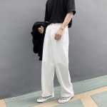 Wide Leg Jeans Men s Fashion Casual Black