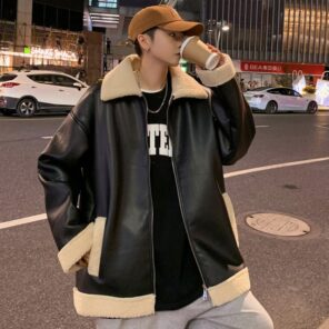 Winter Thick Leather Jacket Men Warm Fashion Retro Lamb Wool Jacket Men Streetwear Korean Loose Short.jpg 640x640