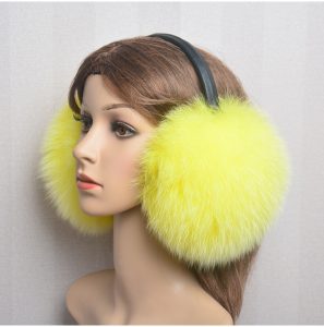 Winter Women Warm Real Fox Fur Earmuffs Girl s Earlap Ultra Large Ladies Plush Earmuff Luxury