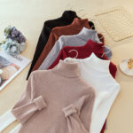 Woman Sweaters 2021 Autumn Winter Tops Turtleneck Sweater