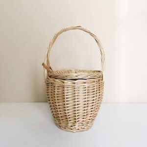 Women Beach Handbag Basket Straw Hand Bag Cover Fashion Summer New Wicker Small Retro Rattan Tote