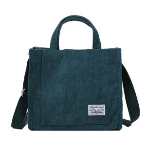 Women Corduroy Zipper Shoulder Bag Small Cotton Canvas Handbag Casual Tote Female Eco Crossbody Bag Vintage 2.jpg 640x640 2