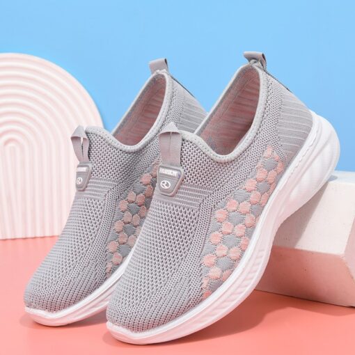 Women Shoes New 2024 Comfort Lightweight Casual Shoes for Women Mesh Breathable Sneakers Women Fashion Flats 4