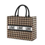 Women Summer Luxury Jute Handbags for Beach Vintage