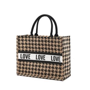 Women Summer Luxury Jute Handbags for Beach Vintage Swallow Gird Printing Shoulder Bags Daily Use Female.jpg 640x640