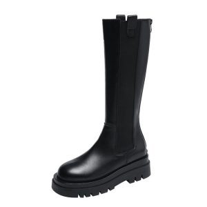 Women s High Boots Fashion Woman Non slip Waterproof Winter Zipper PU Leather Knee High Boots.jpg 640x640