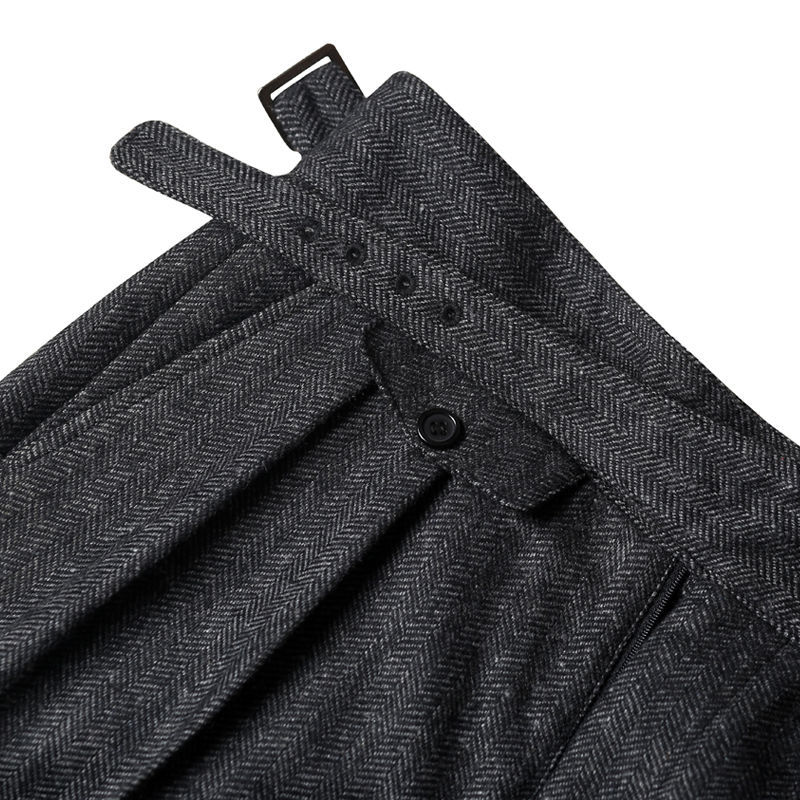 Wool Tweed Pants for Men Woolen Trousers Man Men's Pant Dress Classic ...