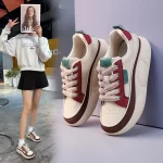 Zapatillas Mujer 2024 Women Vulcanized Shoes Platform Casual