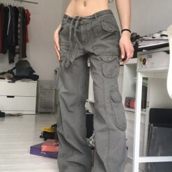 Zenaide Goth Cargo Pants Y2K Women Oversized Grunge Boyfriend Grey Low Waist Loose Pockets Baggy Jeans 1.jpg 640x640 1