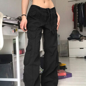 Zenaide Goth Cargo Pants Y2K Women Oversized Grunge Boyfriend Grey Low Waist Loose Pockets Baggy Jeans 2.jpg 640x640 2