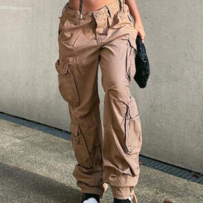 Zenaide Goth Cargo Pants Y2K Women Oversized Grunge Boyfriend Grey Low Waist Loose Pockets Baggy Jeans 3.jpg 640x640 3