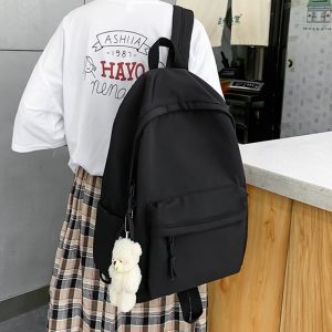 Backpack Women Canvas School Bag for Teenage Girl