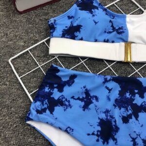 Bikini Sexy Push Up High Waist Print Patchwork Swimwear Swimsuit Women Bikinis Set Bathing Suit Bikini 3