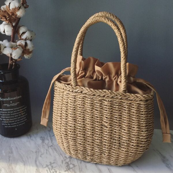 Straw Bags for Women 2020 Summer Hand Woven Rattan Bag Handmade Woven Purse Wicker Beach Bag