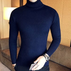 brand Men Turtleneck Sweaters and Pullovers 2021 New Fashion Knitted Sweater Winter Men Pullover Homme Wool 4.jpg 640x640 4