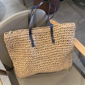 casual rattan large capacity tote for women wicker woven wooden handbags summer beach straw bag lady 5.jpg 640x640 5