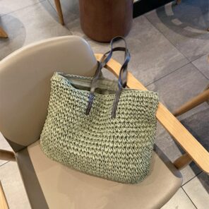 casual rattan large capacity tote for women wicker woven wooden handbags summer beach straw bag lady 6.jpg 640x640 6