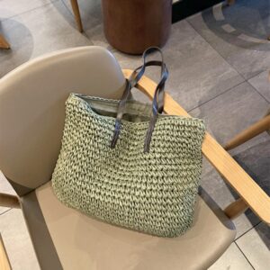 casual rattan large capacity tote for women wicker woven wooden handbags summer beach straw bag lady .jpg x