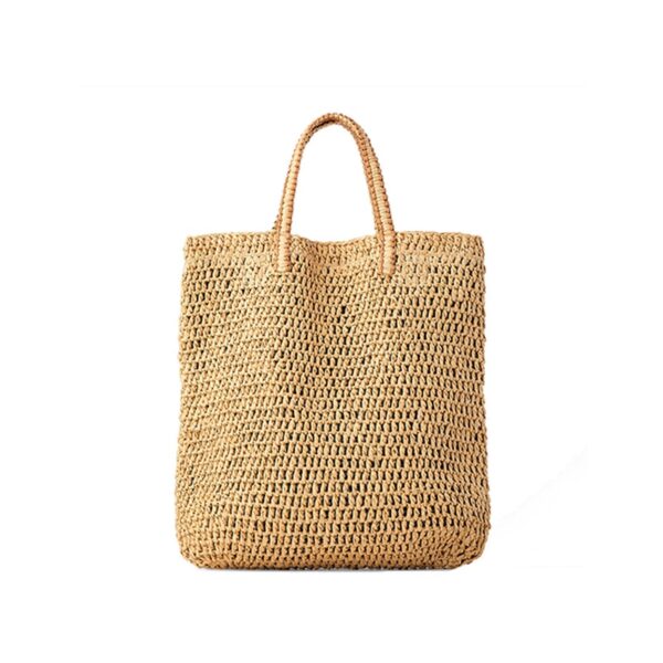 casual straw women shoulder bags wicker woven handbags rattan summer beach bag large capacity tote lady 8