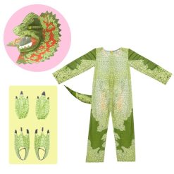 christmas Costumes Boys Girls Triceratops Cosplay Set Children Jumpsuit Halloween Carnival Props Purim Party Dinosaur for jpg x