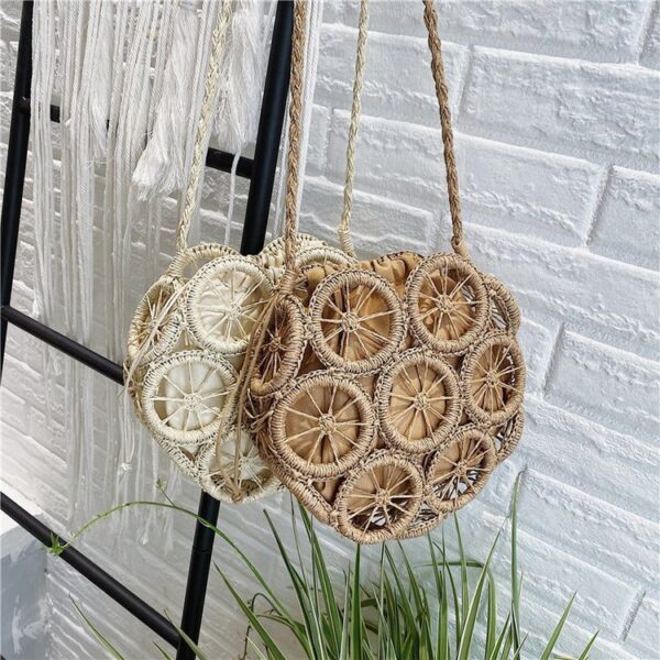fashion rattan hollow round straw bags wicker woven women handbags summer beach shoulder crossbody bags casual 10