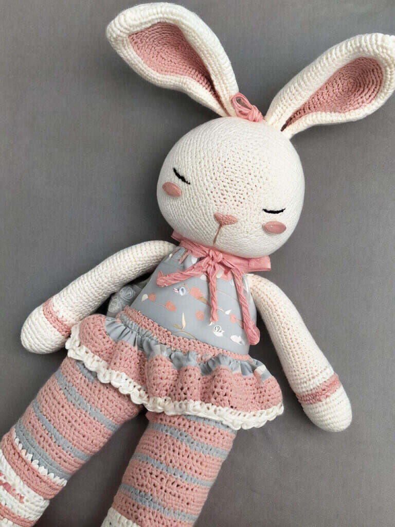 sleeping rabbit doll