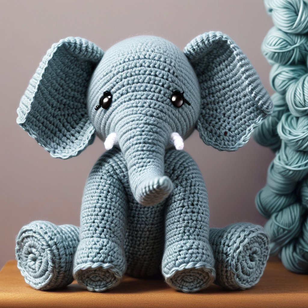 crochet elephant