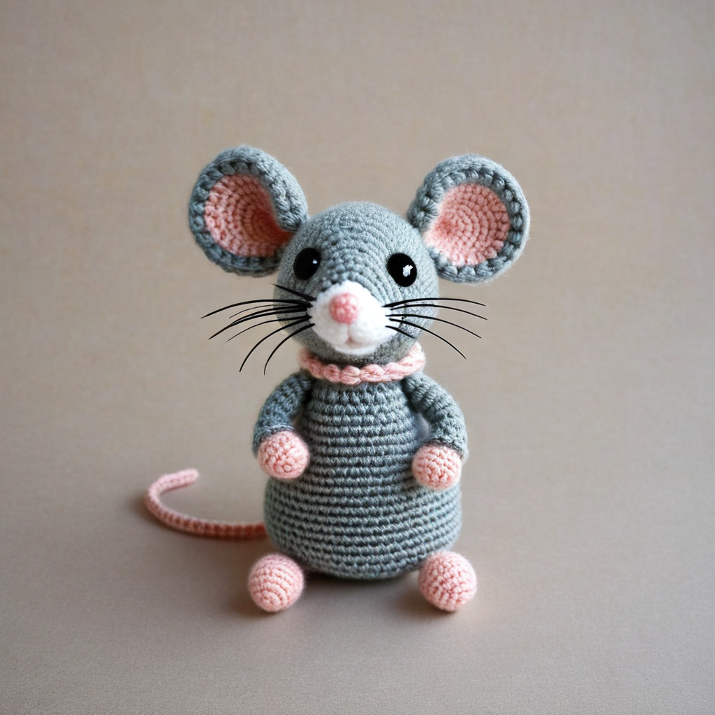 Crocheting small mouse