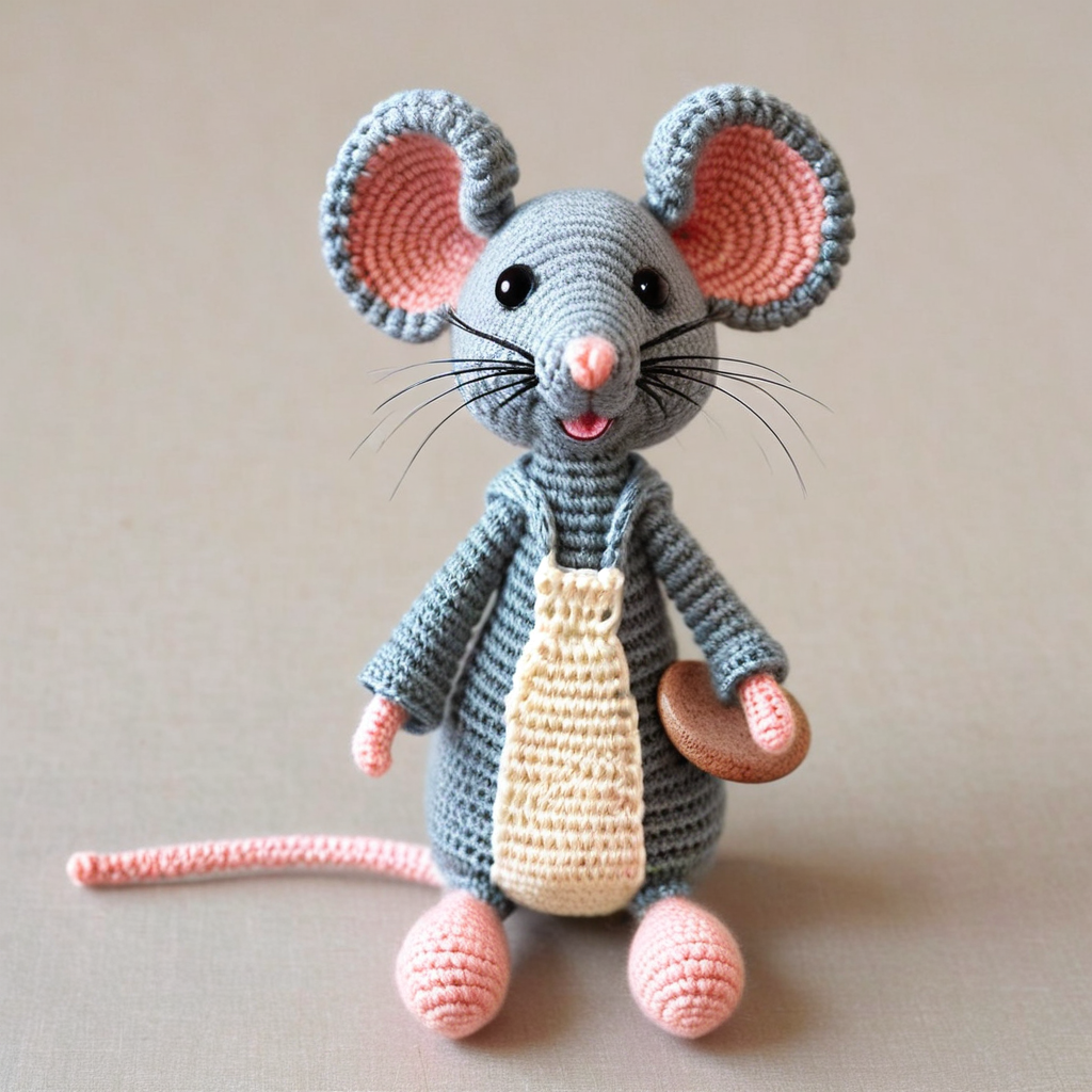 Crocheting small mouse creations