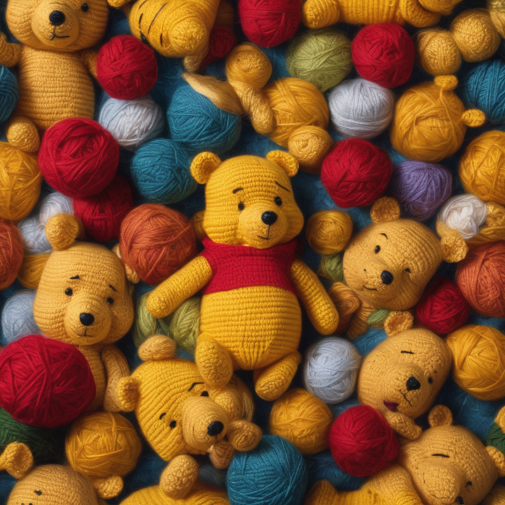 Crocheting Pooh