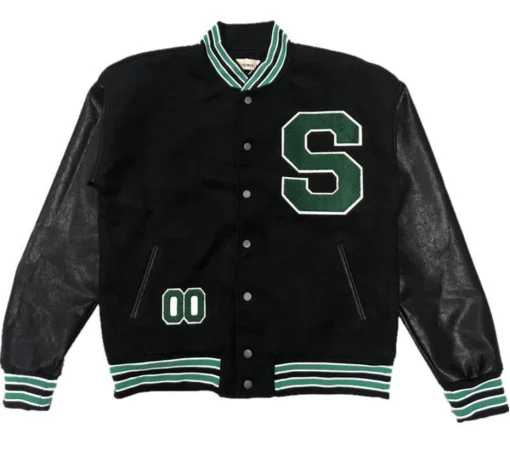 Women Oversized Baseball Jackets Fashion Leather Long Sleeve Letter - Image 6