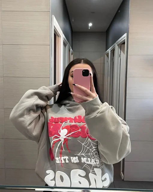 kf S078ad1e395474e42ac796002b6d70986u Women Y2K Hoodies Harajuku Letter Print Loose Sweatshirt Trousers Hip Hop Punk Long Sleeve Pocket Men