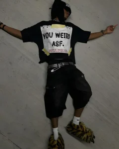 Y2K Rock Hip-Hop Streetwear T-Shirt – Oversized Unisex Cotton Tee