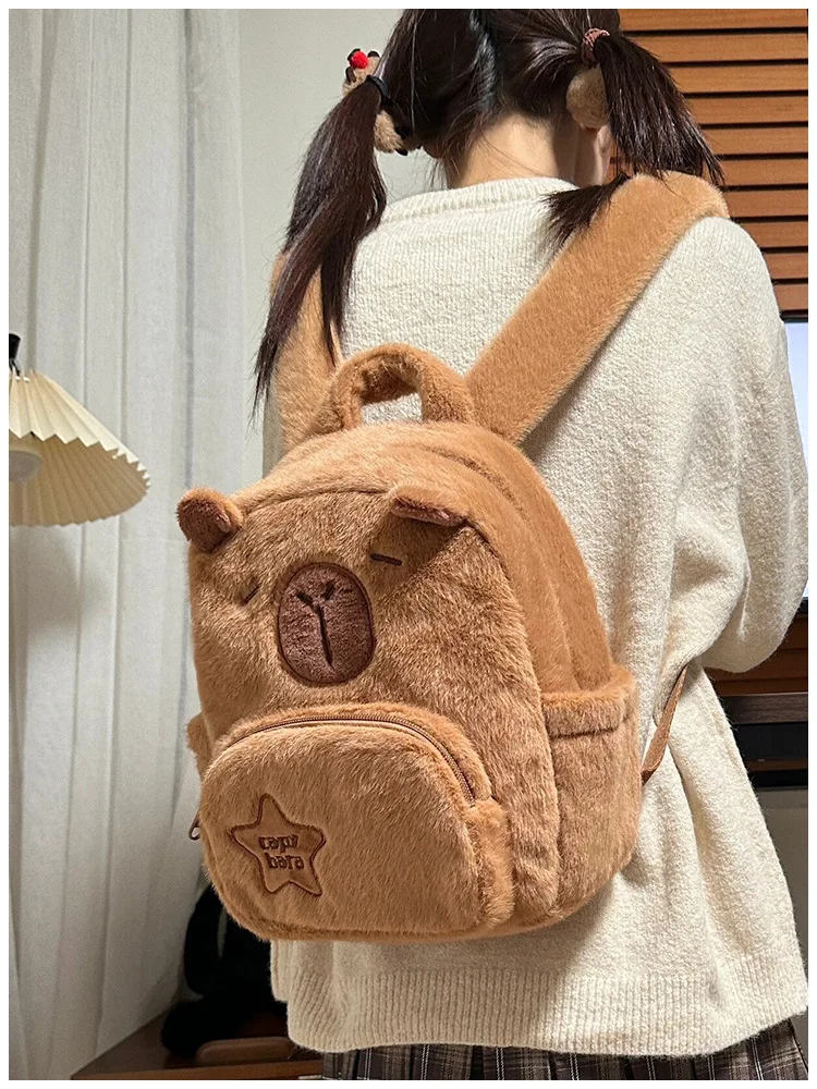 Capybara Plush Backpack Image 5