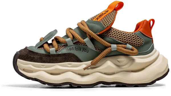 kf S137f7b0a78d14376b17e4cfef0c5f668X 2024 Streetwear Mens Platform Sneakers Fashion Green Casual Sport Shoes Men Mesh Breathable Designer Trainer Men