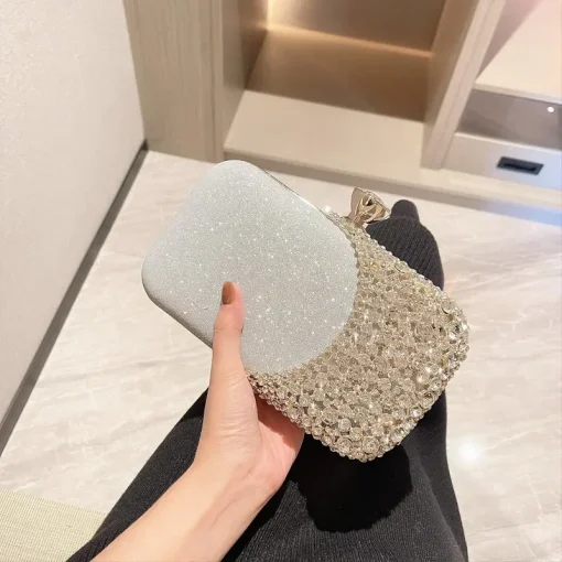 kf S1644ba6906bb4d1cb6627afa7d2e0001R 2024 New Women Diamond Evening Clutch Bags Women Purse Banquet Wallets Wedding Dinner Bags Clutch Bags