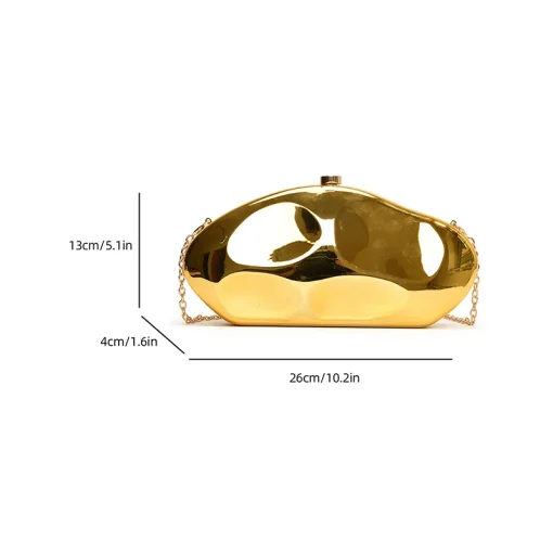 kf S1bdd7f741c8748e5a7c04706dcfe8ba43 Golden Bag Party Evening Clutch for Wedding Style with Luxurious Women s Evening Dresses Chain Purse