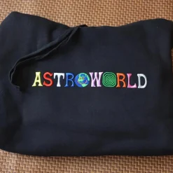 Astroworld Embroidered Rainbow Hoodie