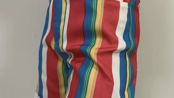 kf S236fe403f8c147d193733c40d409640fk Fashion Streetwear Women Shorts Colorful Striped Casual Short Pants Fpr Female Loose Summer Pocket High Waist