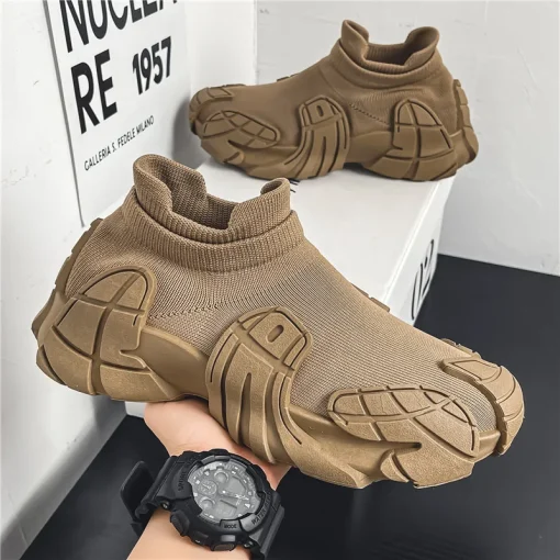 kf S2c43710235fa4542bffd6d64cdb6ac52O Breathable Socks Runing Shoes Men Sock Trainers Slip on Casual Shoes Lightweight Anti Slip Sneakers Men