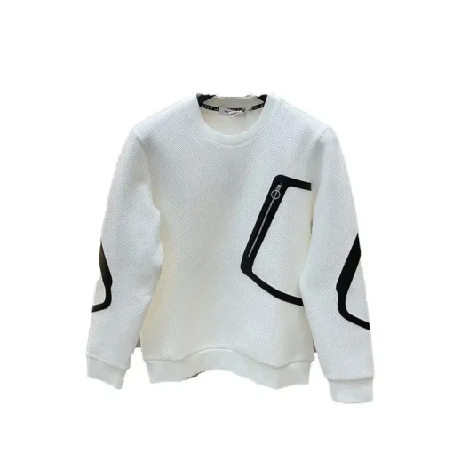 Men's White Pullover Sweatshirt