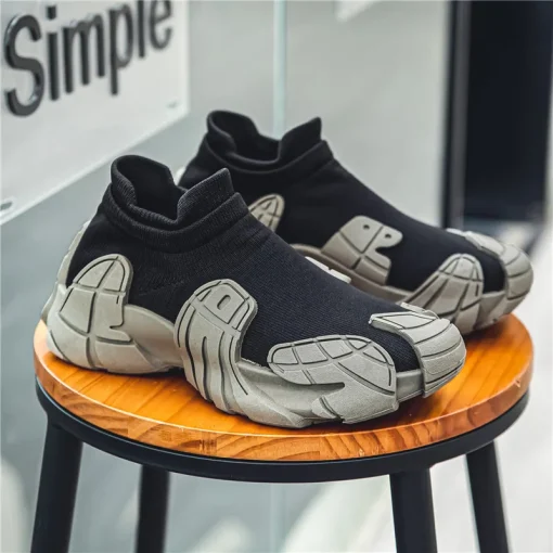 kf S35c481cdb8ac485aa6ffda0be9d07284B Breathable Socks Runing Shoes Men Sock Trainers Slip on Casual Shoes Lightweight Anti Slip Sneakers Men