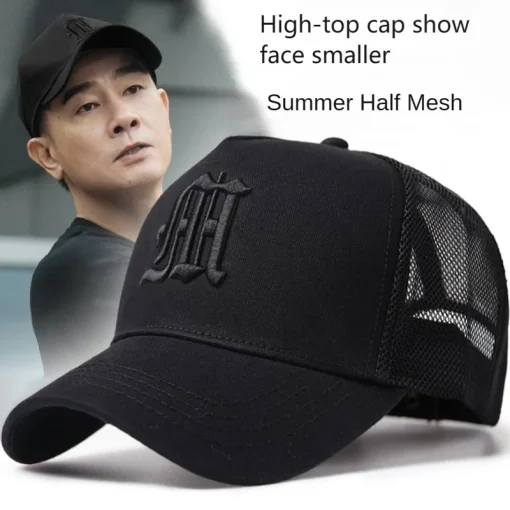 kf S3e7c5abd0a944bc1a9f331d0ebe2f057u Big Head Plus Size Men s Hat Baseball Cap for Male 2024 Summer Sports Hat Hip