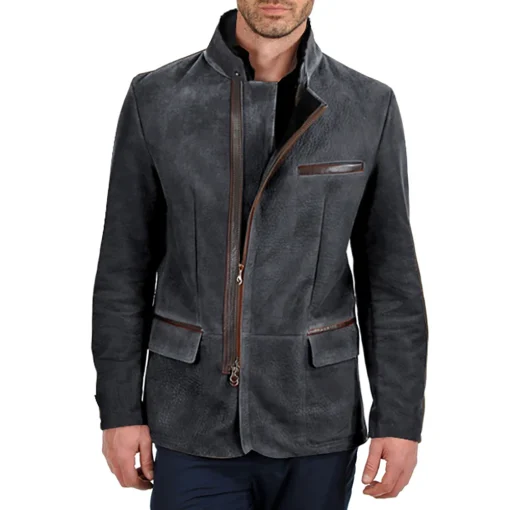 kf S3ec5e03afcf642c5adeec6cc638ac181E Pu Leather Coat For Man Winter Clothing Men s Motorcycle Artificial Leather Jacket Fashion Long Sleeve