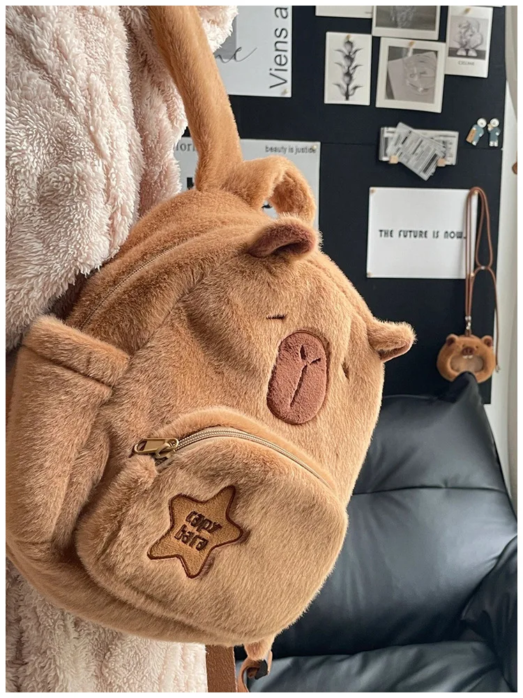 Capybara Plush Backpack Image 10