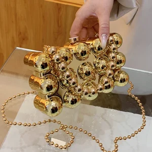 Bubble Acrylic Clutch Handbag for Women Trend 2024 Designer Square Evening Party Bag with Top Handle Shoulder Chain Purse Boxes